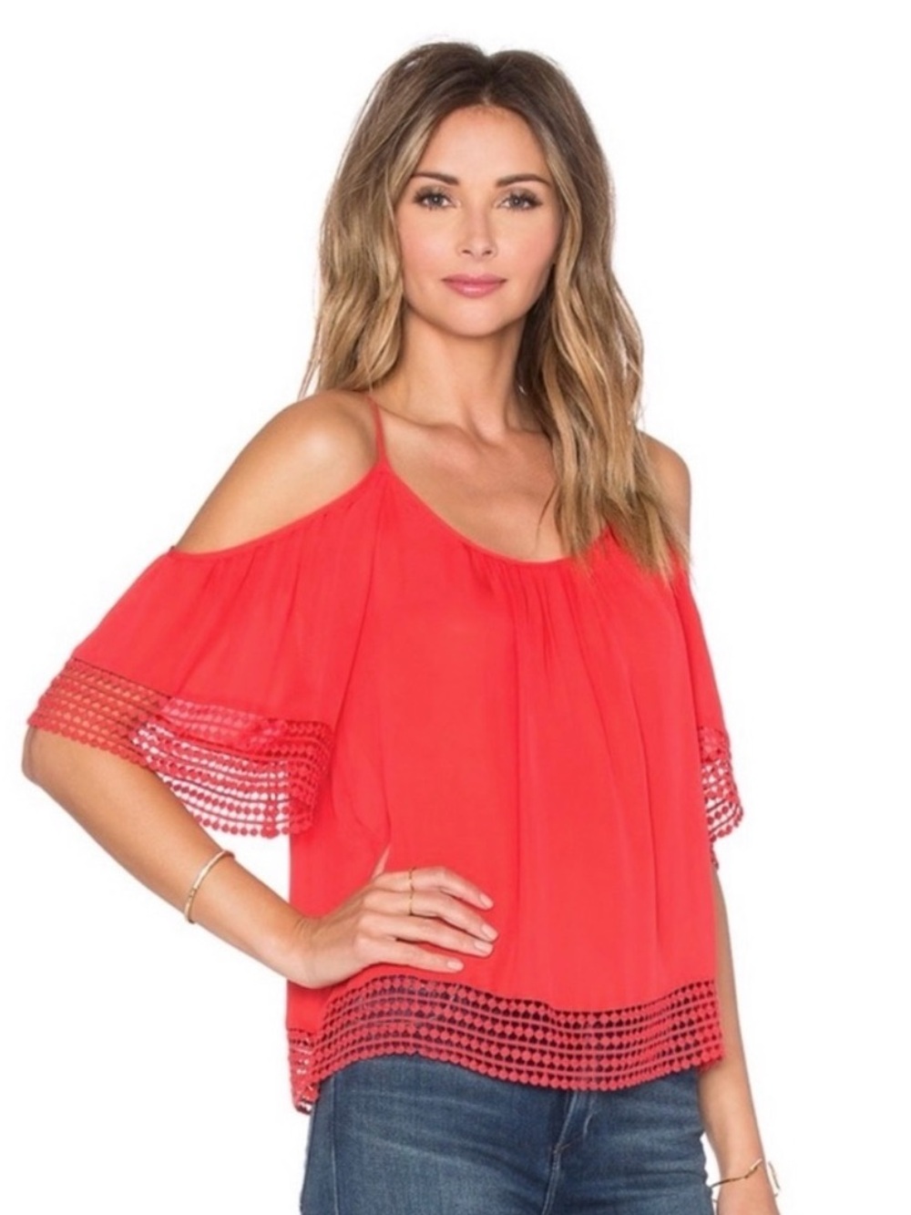 Parker Sicily Blouse in the color Fiesta Red